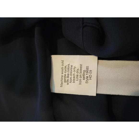 J Crew size 2 blue & black beaded silk/cotton sleeveless blouse - Picture 4 of 4